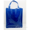 2014 Hot Sale Summer Royal Blue Clear PVC Simple Style Handbag & Tote Bags